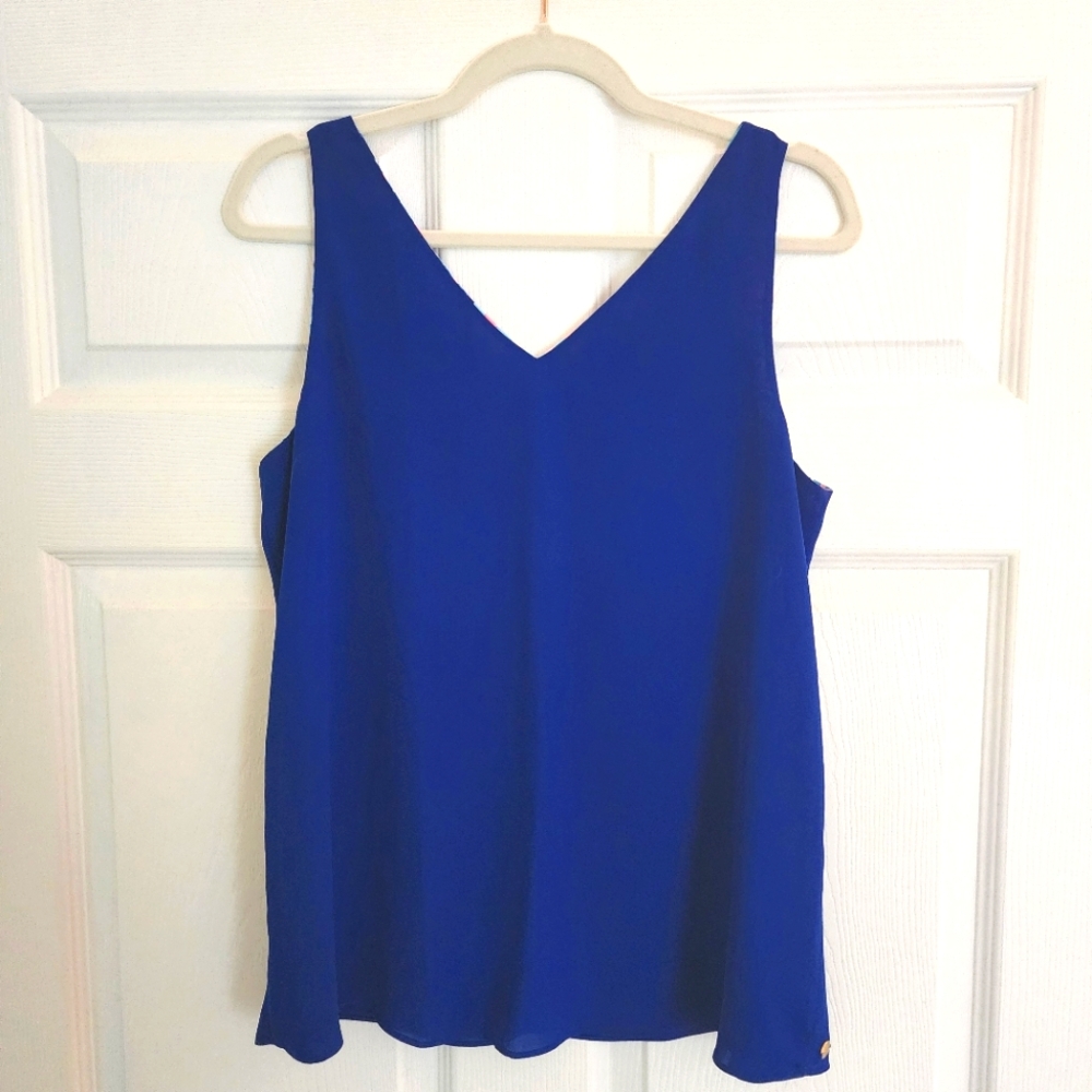 Vibrant Blue and Pink Women's Top - Picture 4 of 10